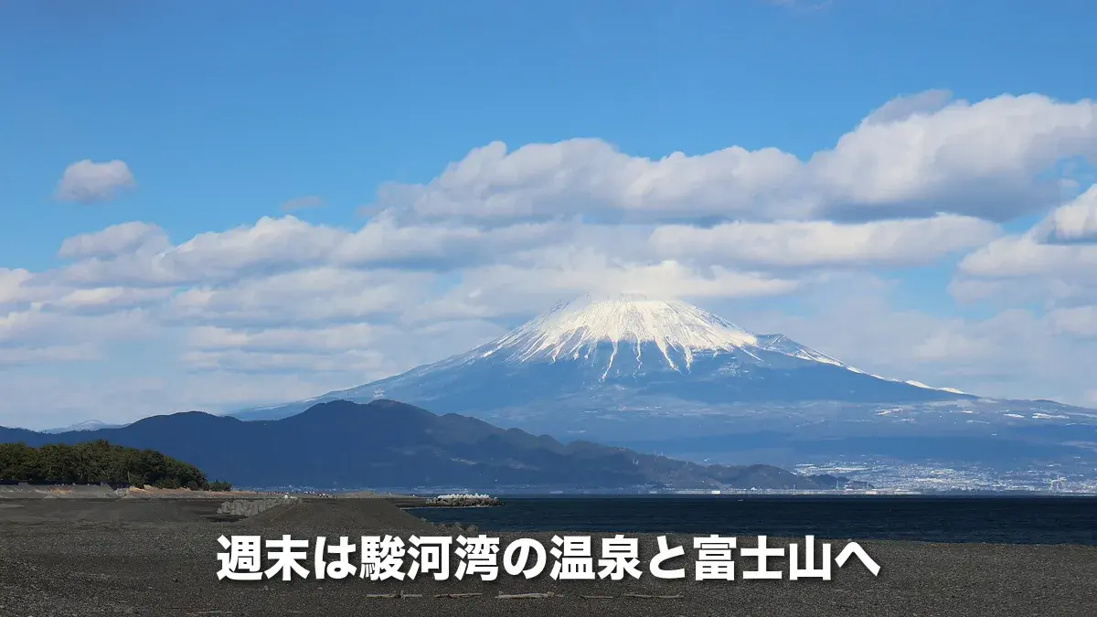 三保の浜から見た富士山