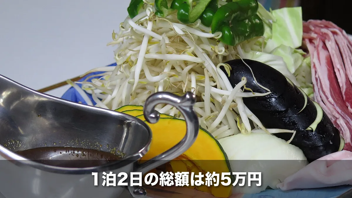 焼く前のジンギスカンの肉と野菜